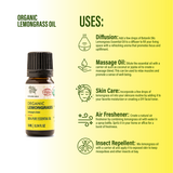 Organic Lemongrass Oil | 10ml