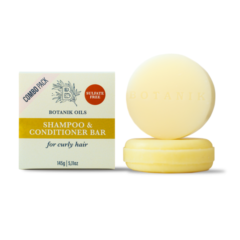 Shampoo & Conditioner Bar Combo Set for Curly Hair
