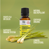 Organic Lemongrass Oil | 20ml
