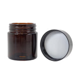 100ml Amber Cosmetic Jar with Cap & Shive