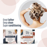 Shampoo & Conditioner Bar Combo Set for Oily Hair